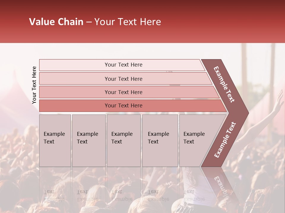 A Large Crowd Of People At A Music Festival PowerPoint Template