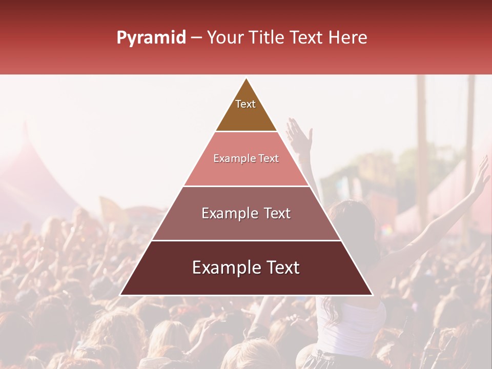 A Large Crowd Of People At A Music Festival PowerPoint Template
