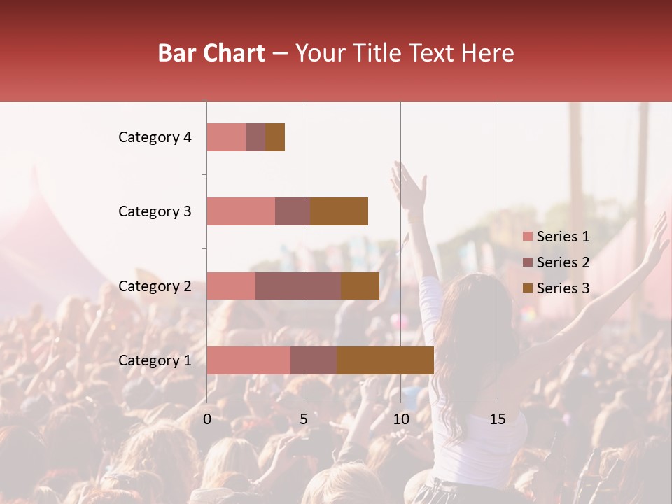 A Large Crowd Of People At A Music Festival PowerPoint Template