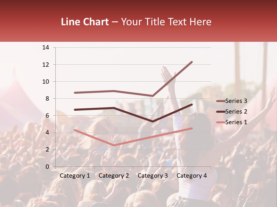 A Large Crowd Of People At A Music Festival PowerPoint Template