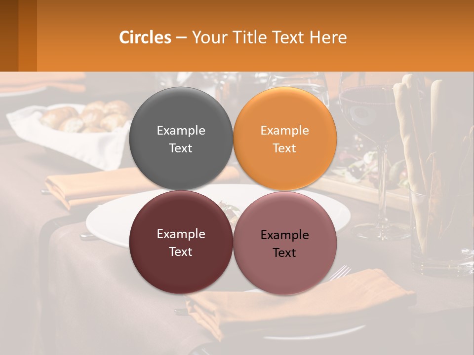 A Table With A Plate Of Food And Glasses Of Wine PowerPoint Template
