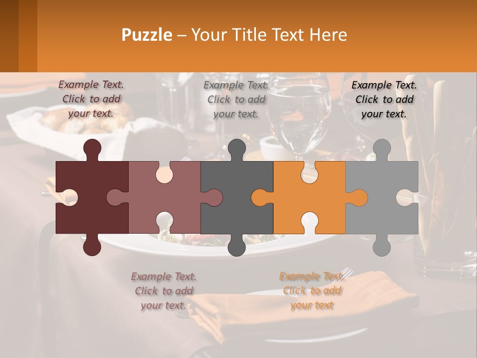 A Table With A Plate Of Food And Glasses Of Wine PowerPoint Template