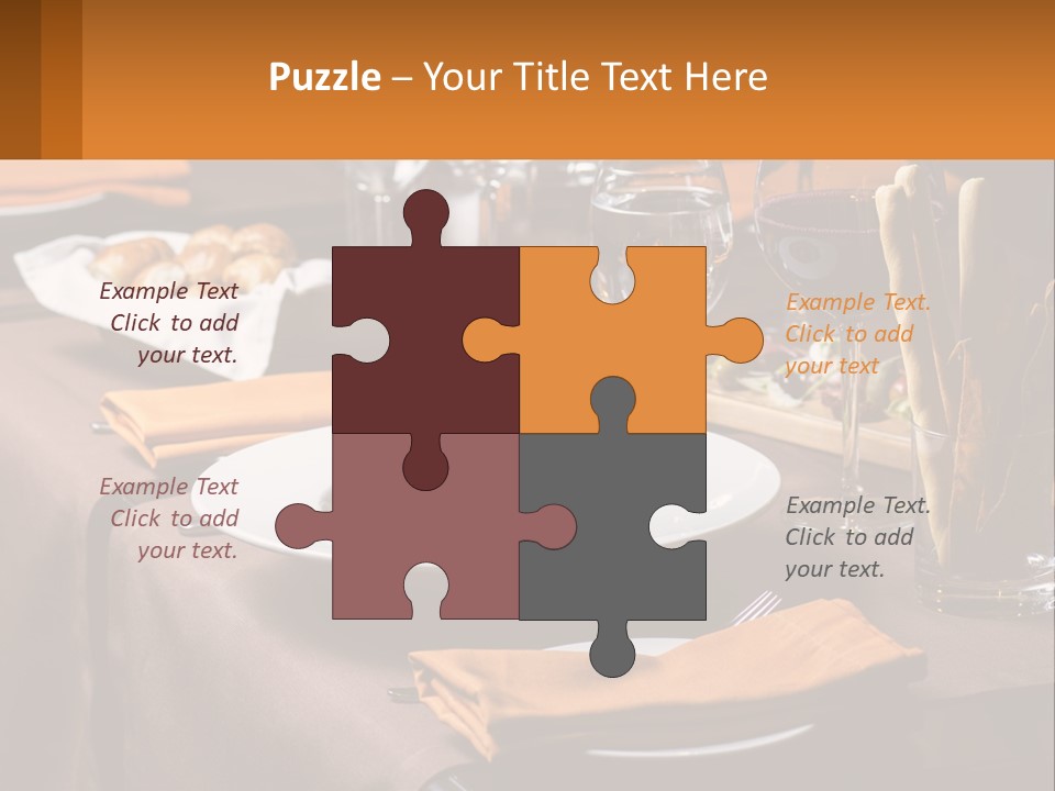 A Table With A Plate Of Food And Glasses Of Wine PowerPoint Template