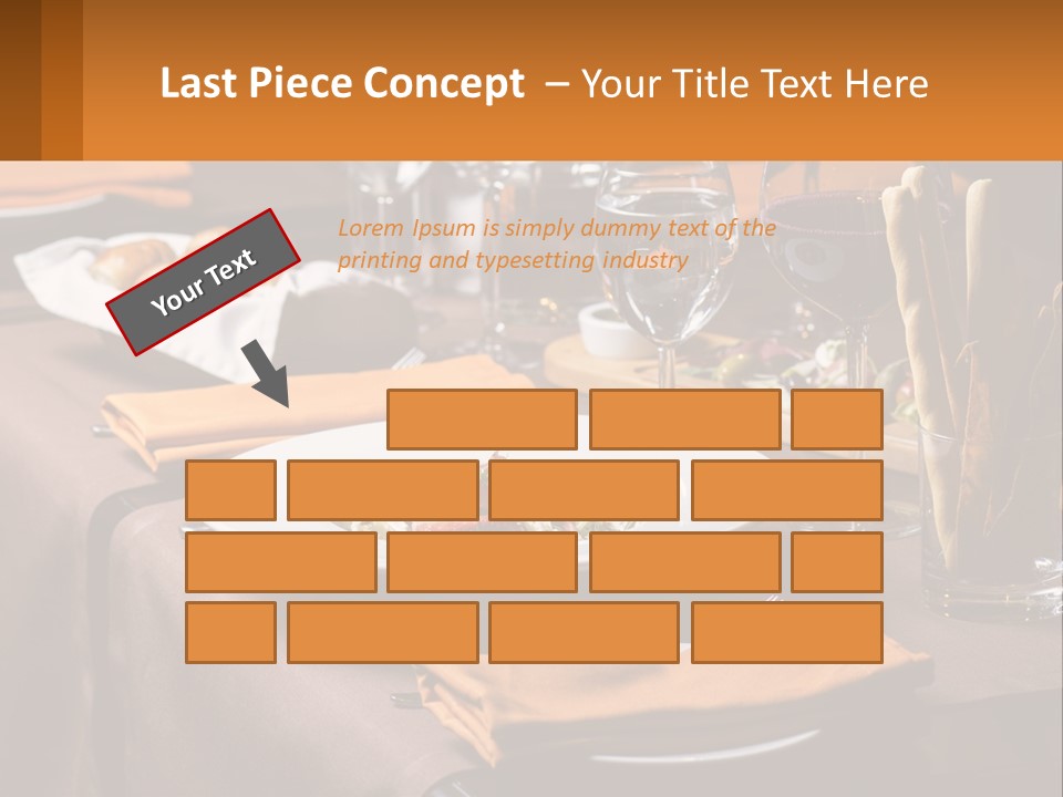 A Table With A Plate Of Food And Glasses Of Wine PowerPoint Template