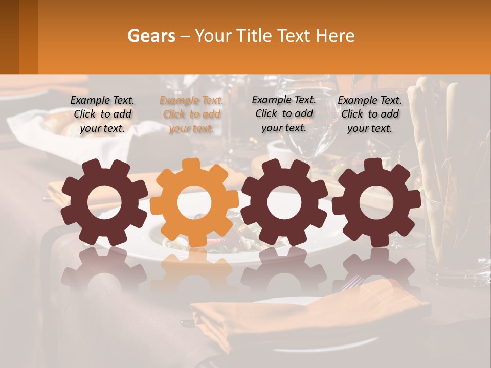 A Table With A Plate Of Food And Glasses Of Wine PowerPoint Template