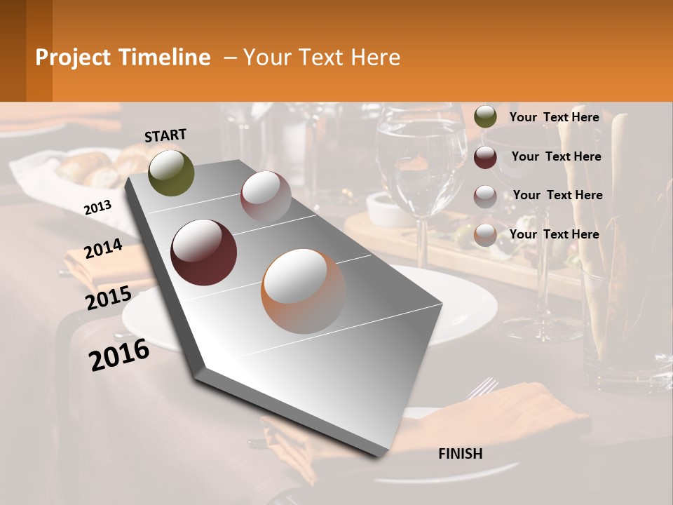 A Table With A Plate Of Food And Glasses Of Wine PowerPoint Template
