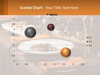 A Table With A Plate Of Food And Glasses Of Wine PowerPoint Template
