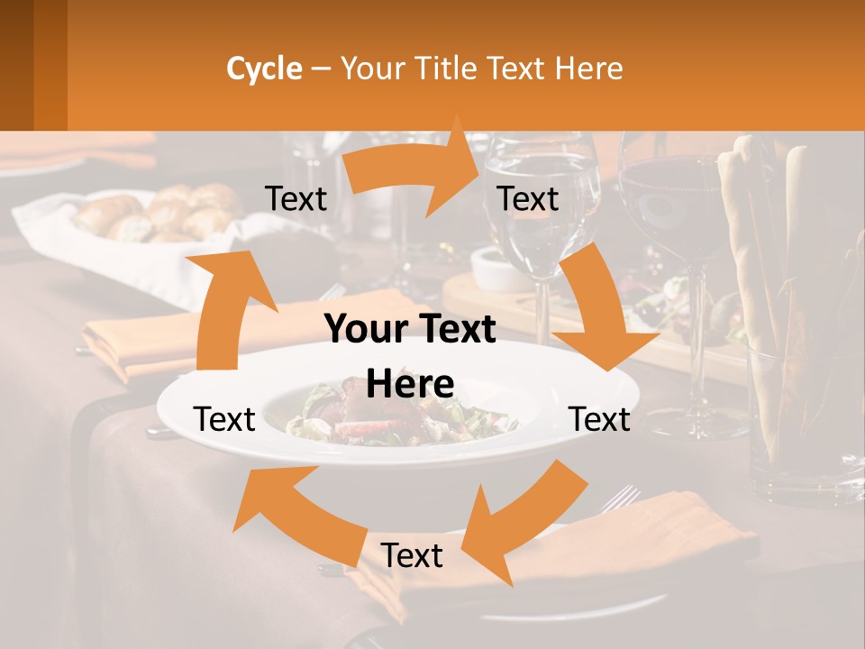 A Table With A Plate Of Food And Glasses Of Wine PowerPoint Template