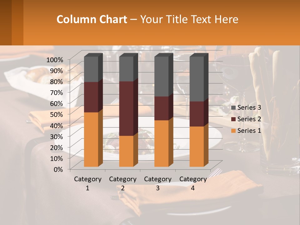 A Table With A Plate Of Food And Glasses Of Wine PowerPoint Template