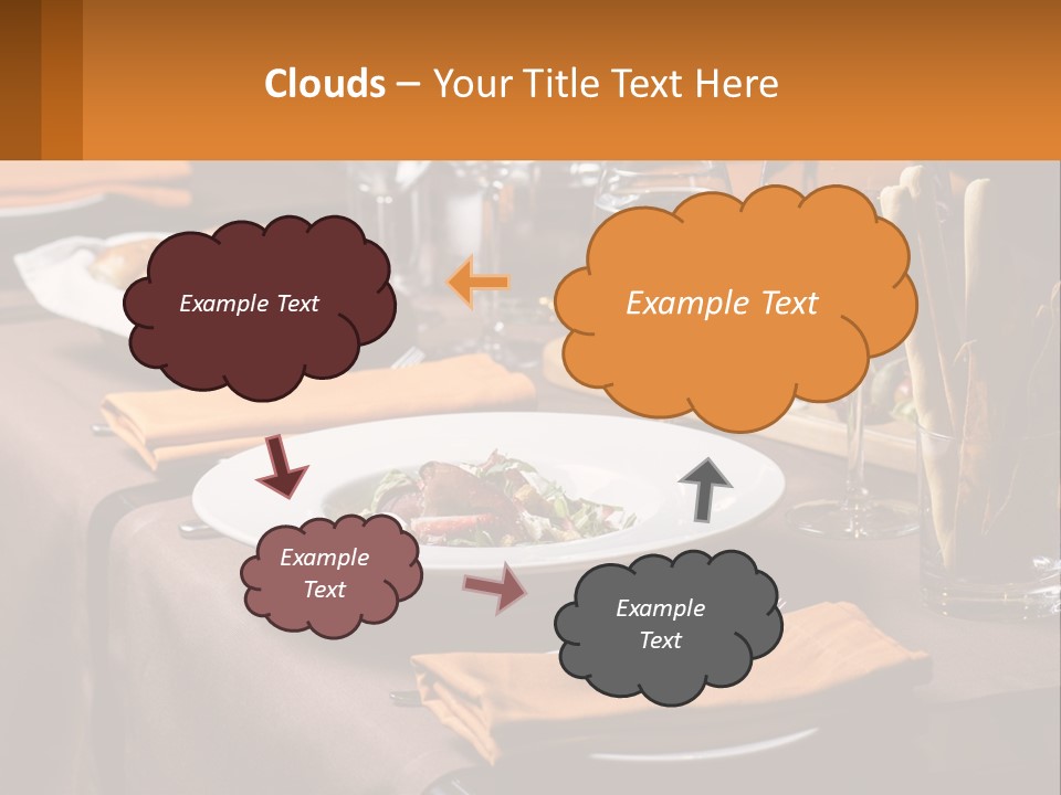 A Table With A Plate Of Food And Glasses Of Wine PowerPoint Template