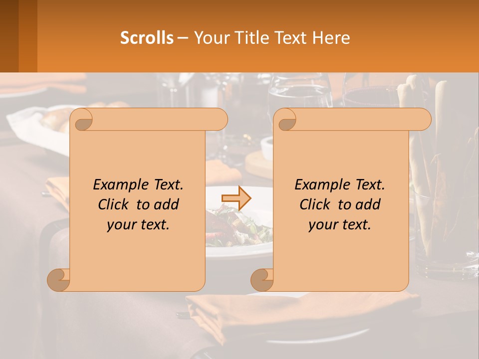 A Table With A Plate Of Food And Glasses Of Wine PowerPoint Template