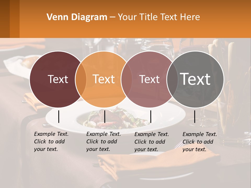 A Table With A Plate Of Food And Glasses Of Wine PowerPoint Template