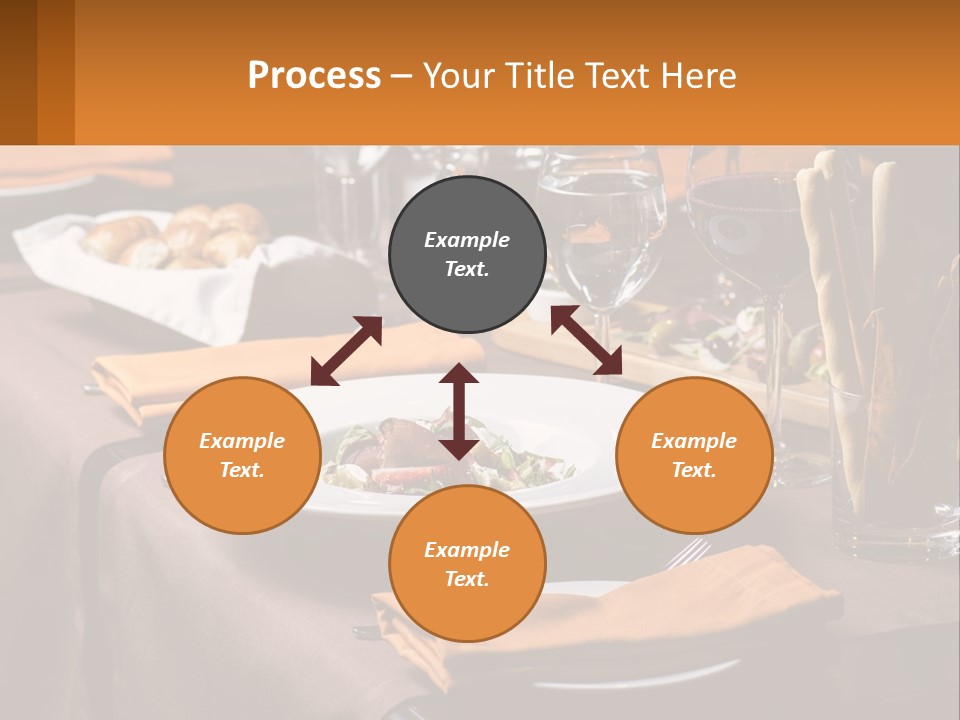 A Table With A Plate Of Food And Glasses Of Wine PowerPoint Template