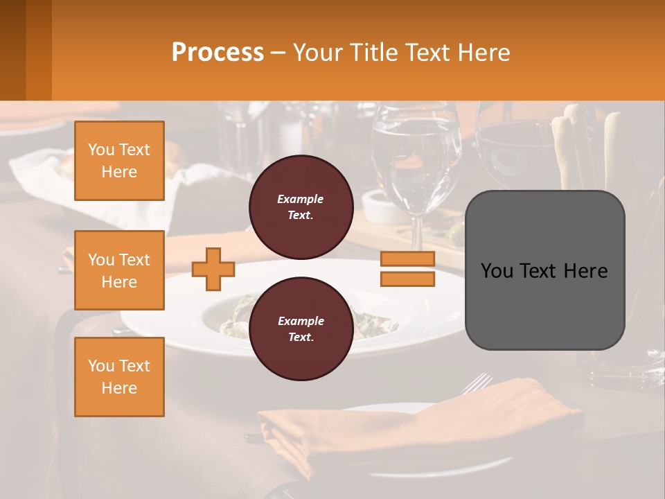 A Table With A Plate Of Food And Glasses Of Wine PowerPoint Template