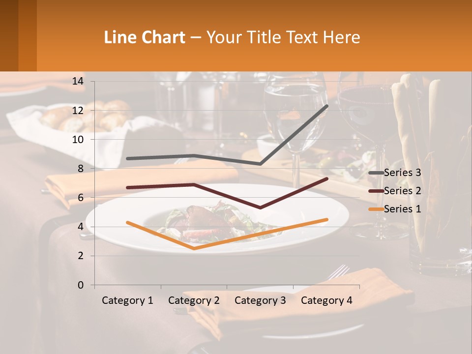 A Table With A Plate Of Food And Glasses Of Wine PowerPoint Template