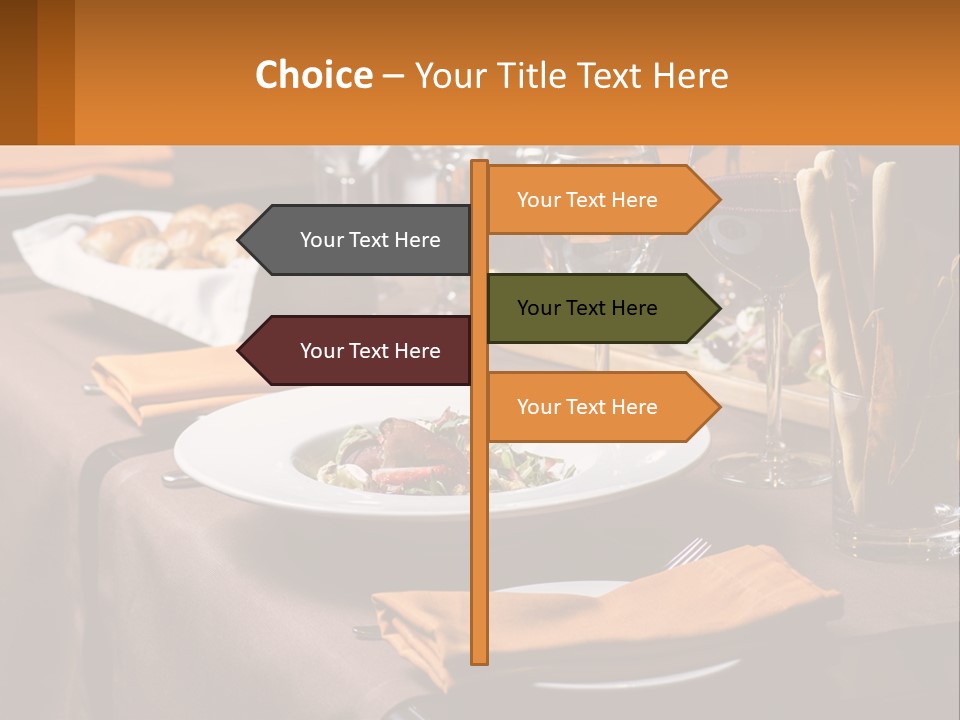 A Table With A Plate Of Food And Glasses Of Wine PowerPoint Template