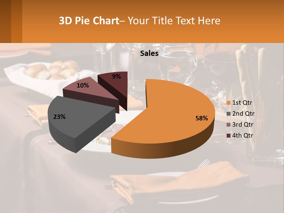 A Table With A Plate Of Food And Glasses Of Wine PowerPoint Template