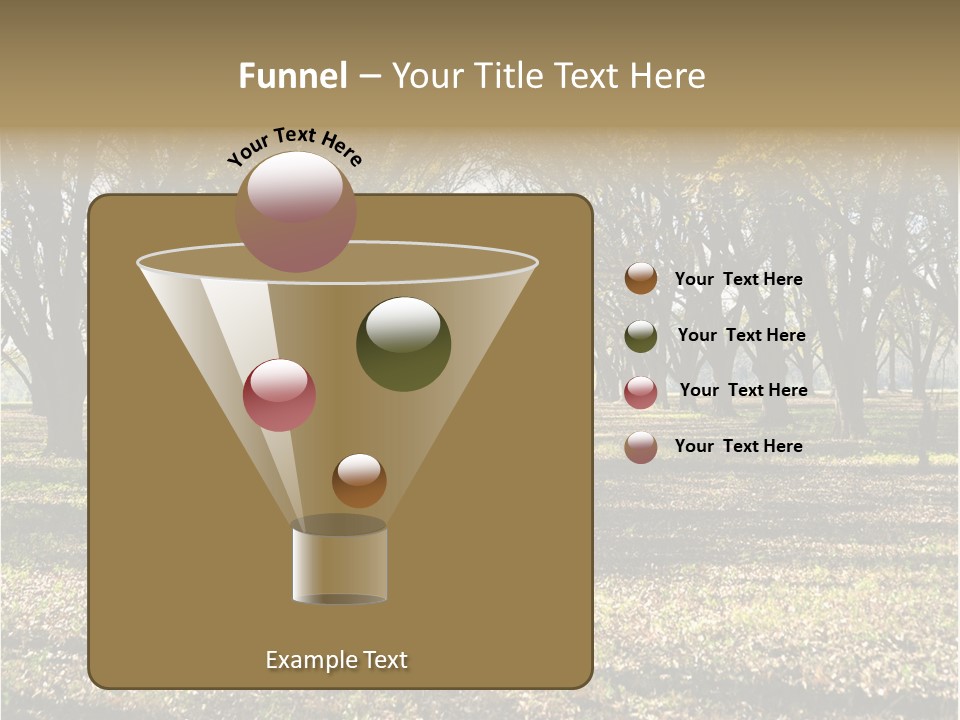 A Park Filled With Lots Of Trees Covered In Leaves PowerPoint Template