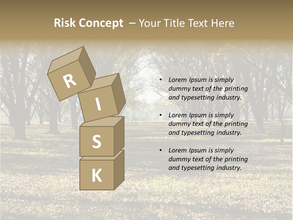 A Park Filled With Lots Of Trees Covered In Leaves PowerPoint Template