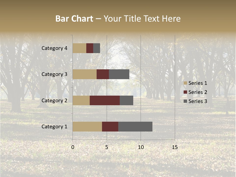 A Park Filled With Lots Of Trees Covered In Leaves PowerPoint Template