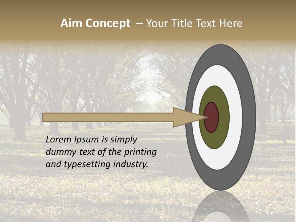 A Park Filled With Lots Of Trees Covered In Leaves PowerPoint Template