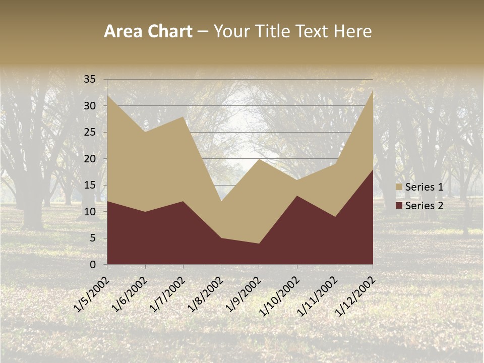 A Park Filled With Lots Of Trees Covered In Leaves PowerPoint Template