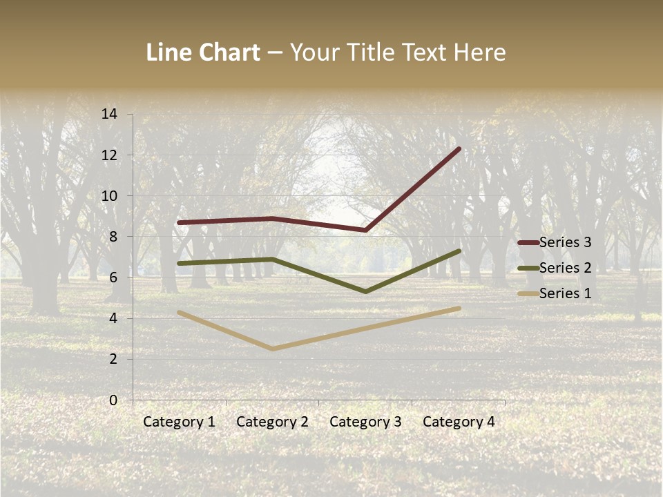 A Park Filled With Lots Of Trees Covered In Leaves PowerPoint Template