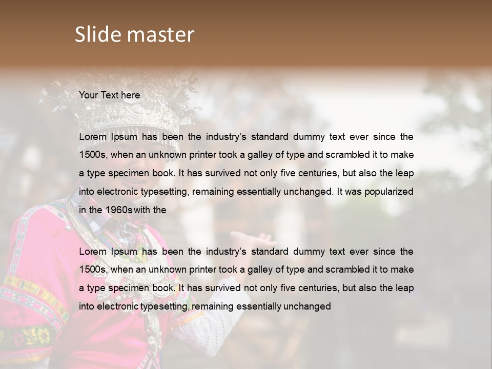 A Young Girl In A Pink Dress And A Crown PowerPoint Template