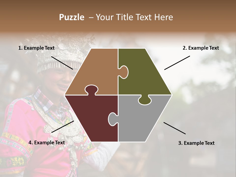 A Young Girl In A Pink Dress And A Crown PowerPoint Template