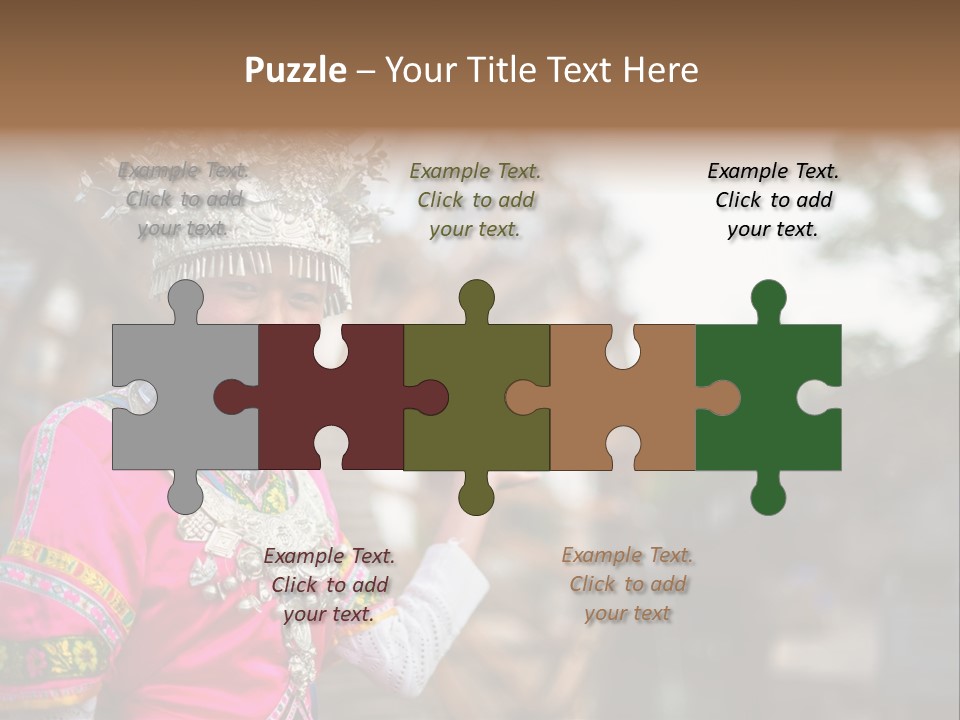 A Young Girl In A Pink Dress And A Crown PowerPoint Template