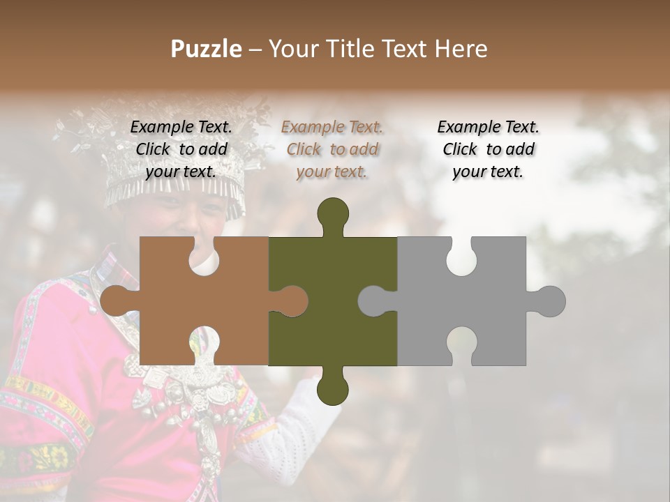 A Young Girl In A Pink Dress And A Crown PowerPoint Template