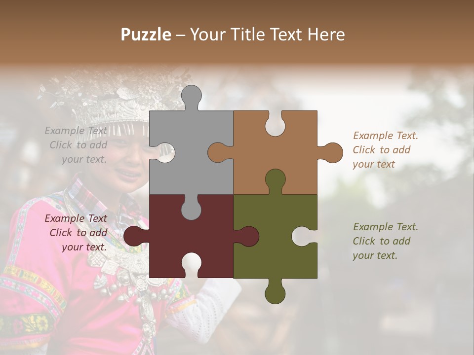 A Young Girl In A Pink Dress And A Crown PowerPoint Template