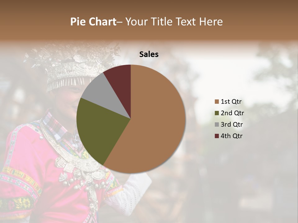 A Young Girl In A Pink Dress And A Crown PowerPoint Template