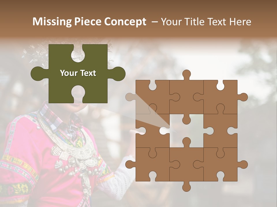 A Young Girl In A Pink Dress And A Crown PowerPoint Template