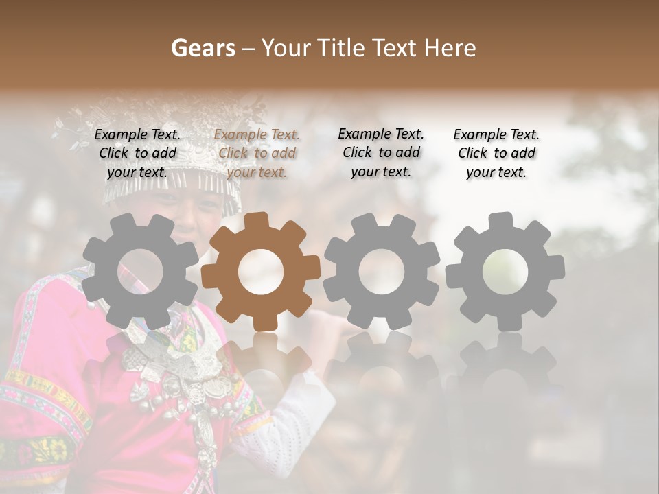 A Young Girl In A Pink Dress And A Crown PowerPoint Template