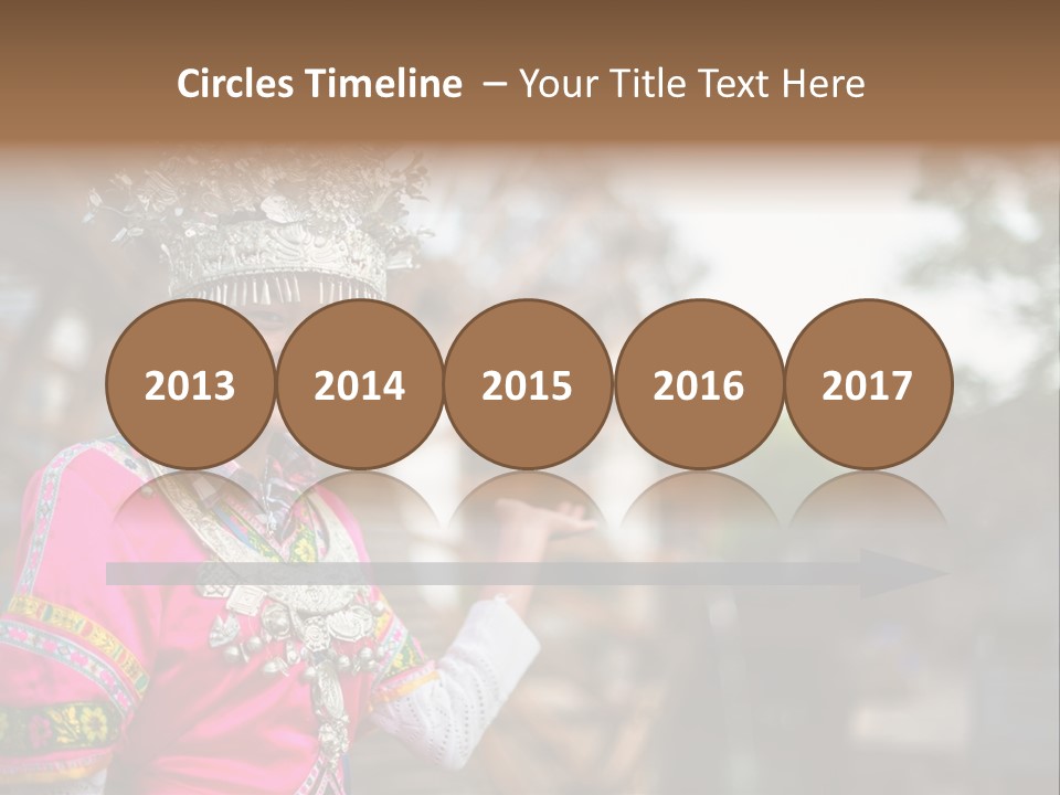 A Young Girl In A Pink Dress And A Crown PowerPoint Template