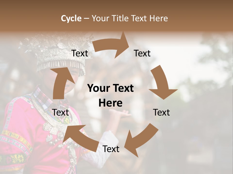 A Young Girl In A Pink Dress And A Crown PowerPoint Template