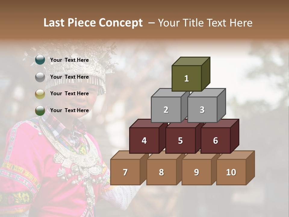 A Young Girl In A Pink Dress And A Crown PowerPoint Template