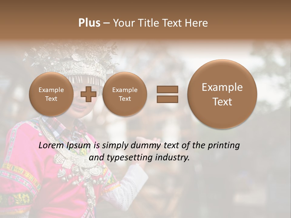 A Young Girl In A Pink Dress And A Crown PowerPoint Template