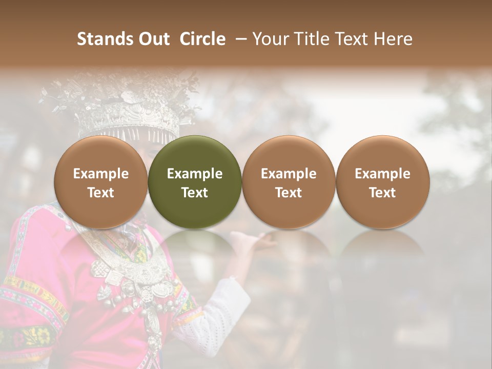 A Young Girl In A Pink Dress And A Crown PowerPoint Template