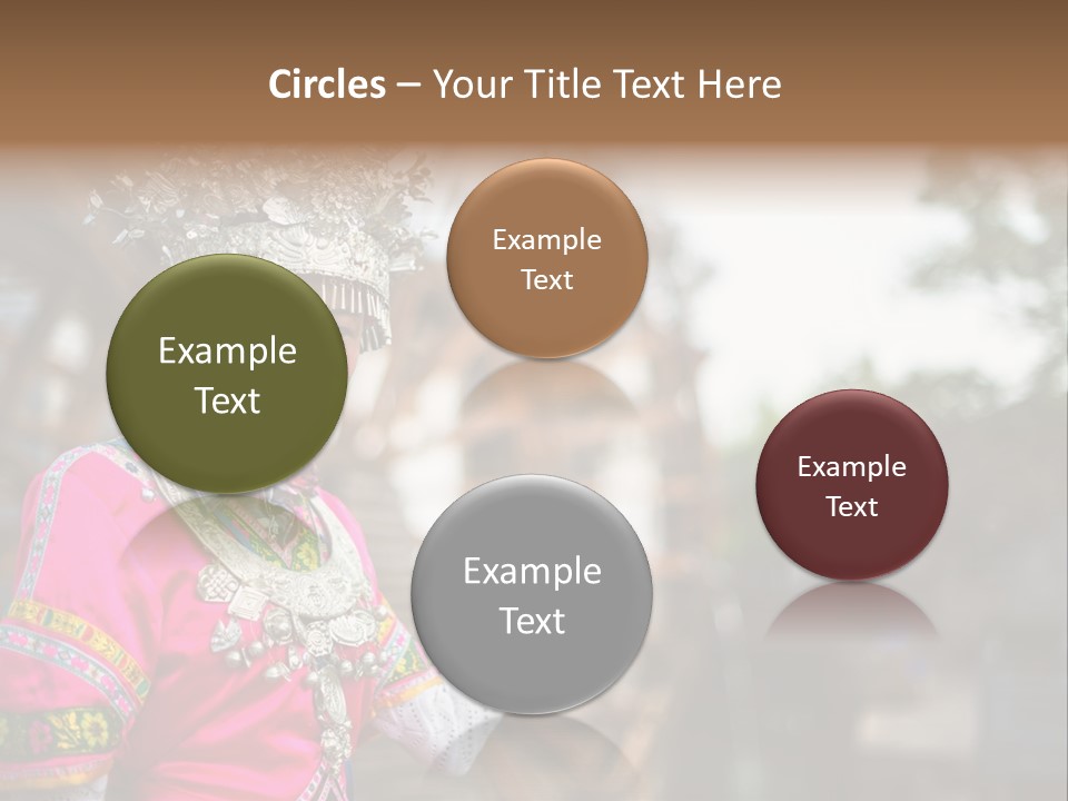 A Young Girl In A Pink Dress And A Crown PowerPoint Template