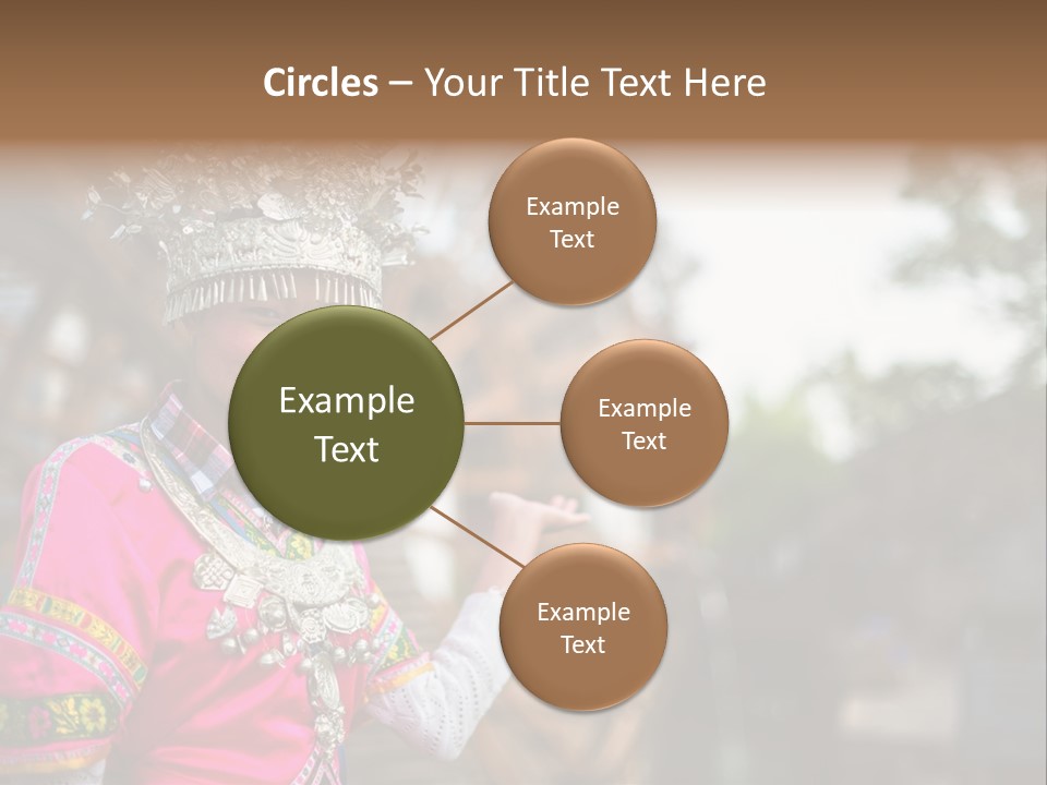 A Young Girl In A Pink Dress And A Crown PowerPoint Template