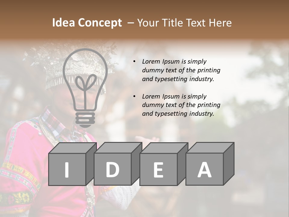 A Young Girl In A Pink Dress And A Crown PowerPoint Template