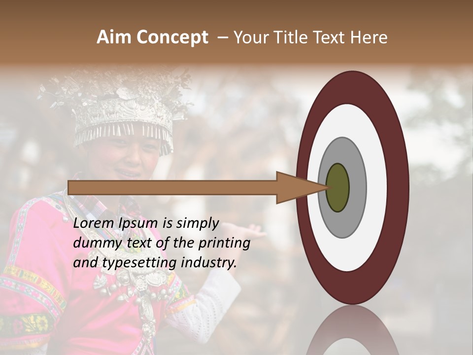 A Young Girl In A Pink Dress And A Crown PowerPoint Template