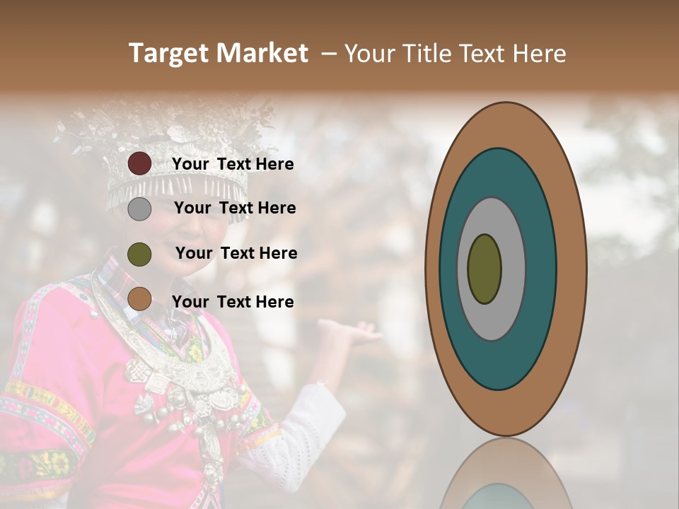 A Young Girl In A Pink Dress And A Crown PowerPoint Template