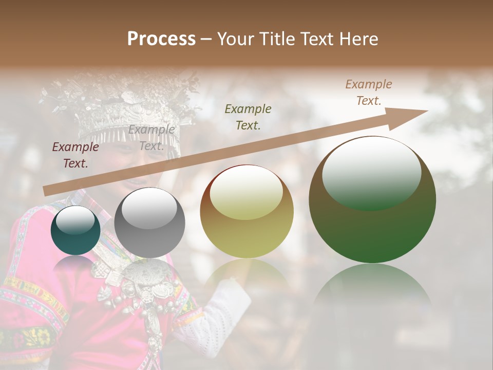 A Young Girl In A Pink Dress And A Crown PowerPoint Template