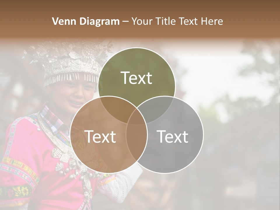 A Young Girl In A Pink Dress And A Crown PowerPoint Template