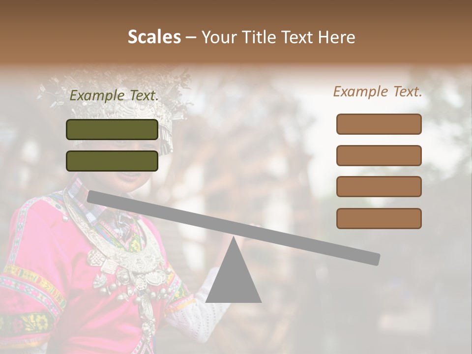 A Young Girl In A Pink Dress And A Crown PowerPoint Template