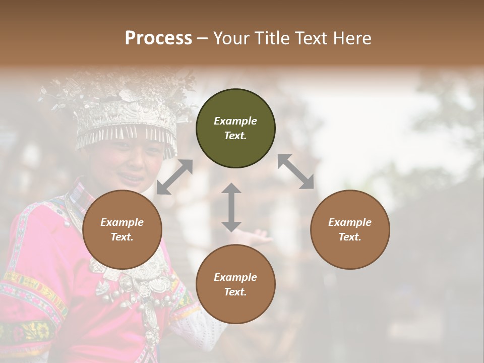 A Young Girl In A Pink Dress And A Crown PowerPoint Template