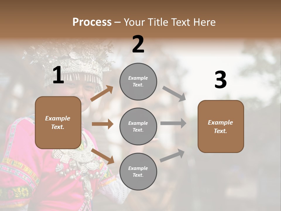 A Young Girl In A Pink Dress And A Crown PowerPoint Template